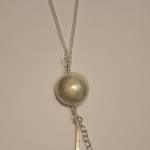 Frosted Pendant on chain 44