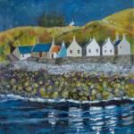 Crovie Gables 18x18ins Acrylic 958