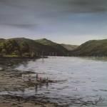 Skimming Stones Holy Loch Acrylic 60x60cm 695