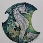 Sea horse Etching 15cm 198