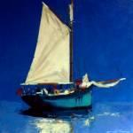 Blue Gaffer Oil on Canvas 50x50 cm 850