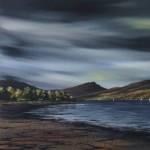 Upper loch Fyne Stormy Skye 46x32cm 495