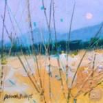 Blue Mountain Sun Acrylic 13x5ins 495