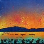 Isle of Arran Sunset From Portencross Framed Print 58.5cm x30.5cm 59