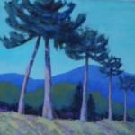 Roadside Pines Acrylic 23x23cm 190