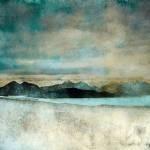 Skye from the Bealach Na Ba digital collage 12x12ins SOLD