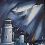 Cloch Lighthouse 3 Oils 25x19cm 190
