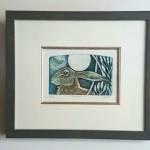 Hare Moon Original Etching image size 7x5ins 160