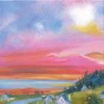 Summer Sunset oils 42x62cm 395