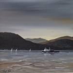 Final Ferry to Dunoon Acrylic 20x20cm 325