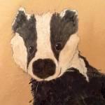 Peekaboo Badger 10x10ins 275