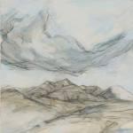 Mountain Cloud Acrylic & Pencil 32x32 417