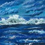 Ocean Breakers Acrylic 22x22 320