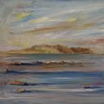 Sunset Over Tiree oils 16x12ins 395