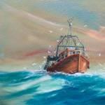 Sharing the Catch oils 29x21ins 695