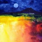 Assynt Hill Watercolour 17x17cm 280