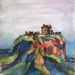 Dunottar Castle Watercolour 180x240 180